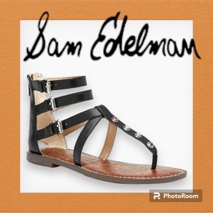 Sam EdelmanGenevive Leather StuddedStrappy Gladiator Sandals